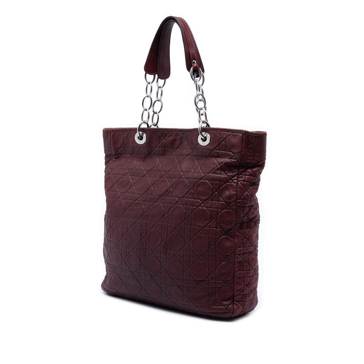 Dior Large Cuir d’agneau Cannage Lady Dior Soft Shopping Cabas