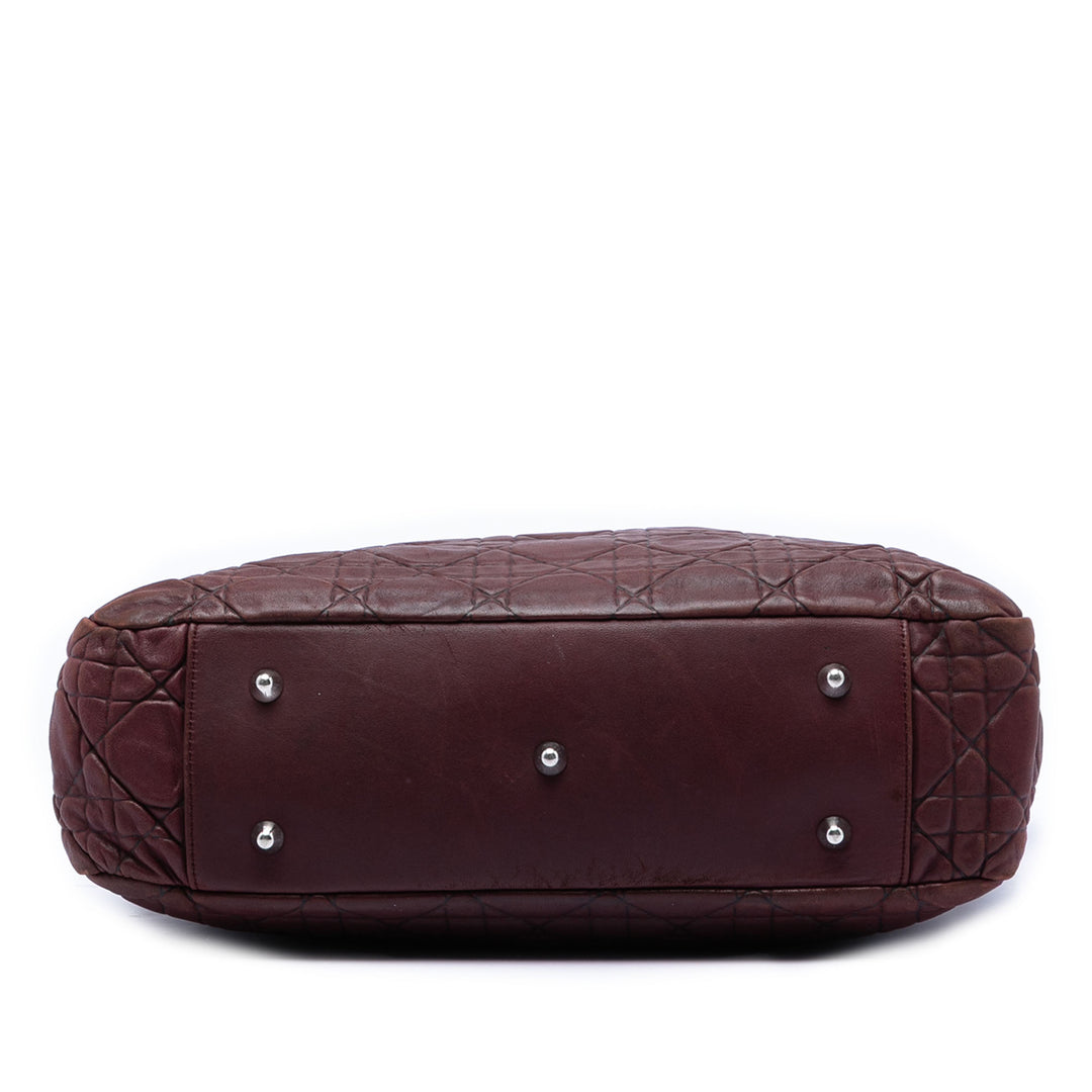 Dior Large Cuir d’agneau Cannage Lady Dior Soft Shopping Cabas