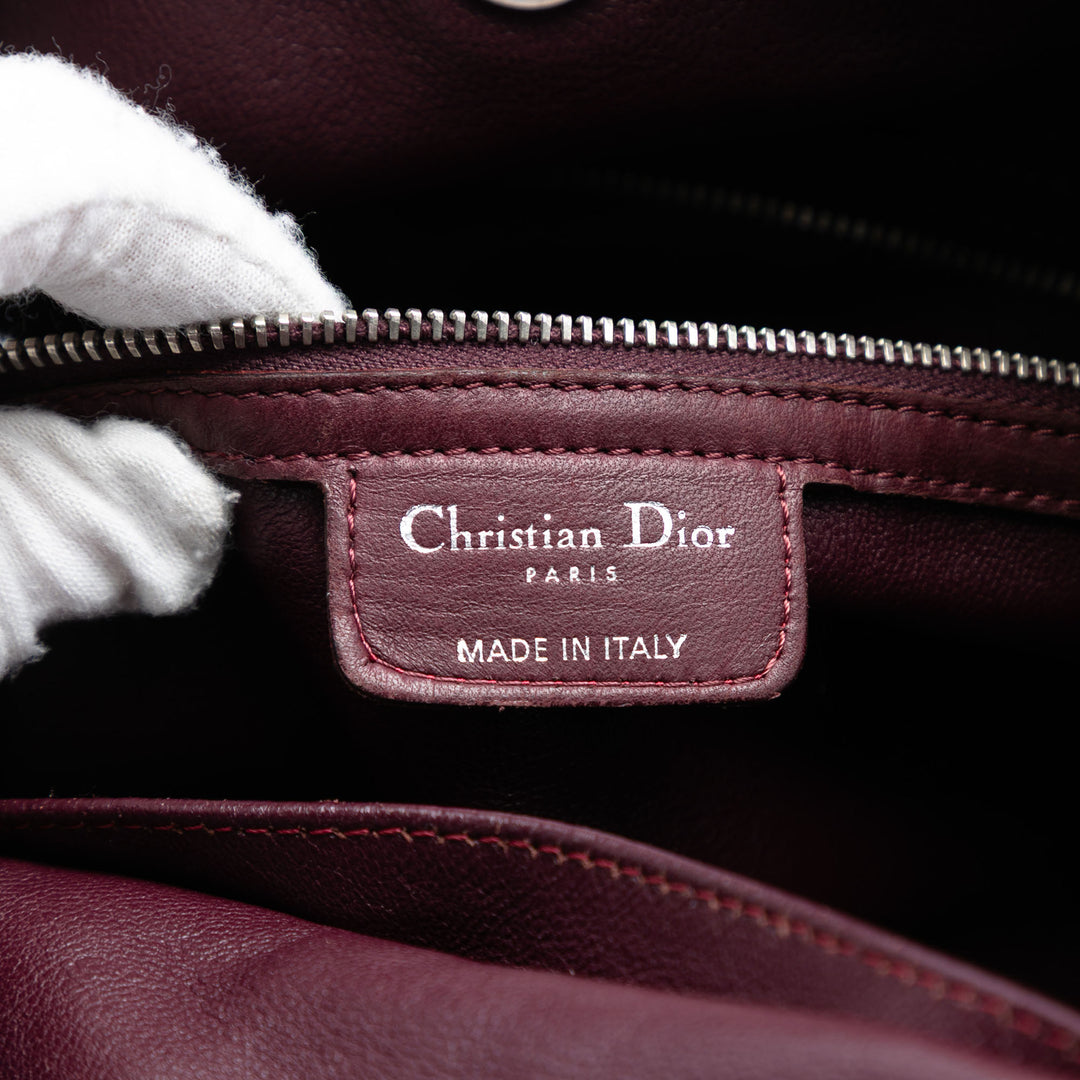 Dior Large Cuir d’agneau Cannage Lady Dior Soft Shopping Cabas