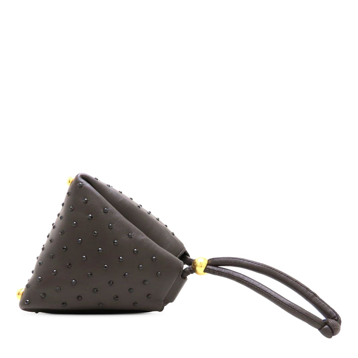Bottega Veneta Cristal Embellished Cuir d’agneau Square Puffy Sac