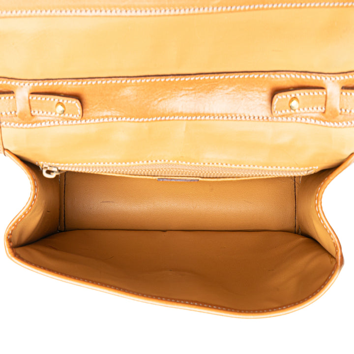 Macadam Coated Canvas Crossbody Brown - Gaby Paris