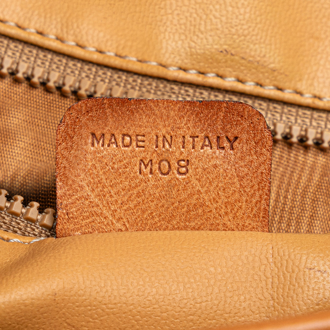 Macadam Coated Canvas Crossbody Brown - Gaby Paris