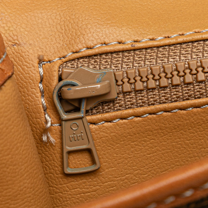 Macadam Coated Canvas Crossbody Brown - Gaby Paris