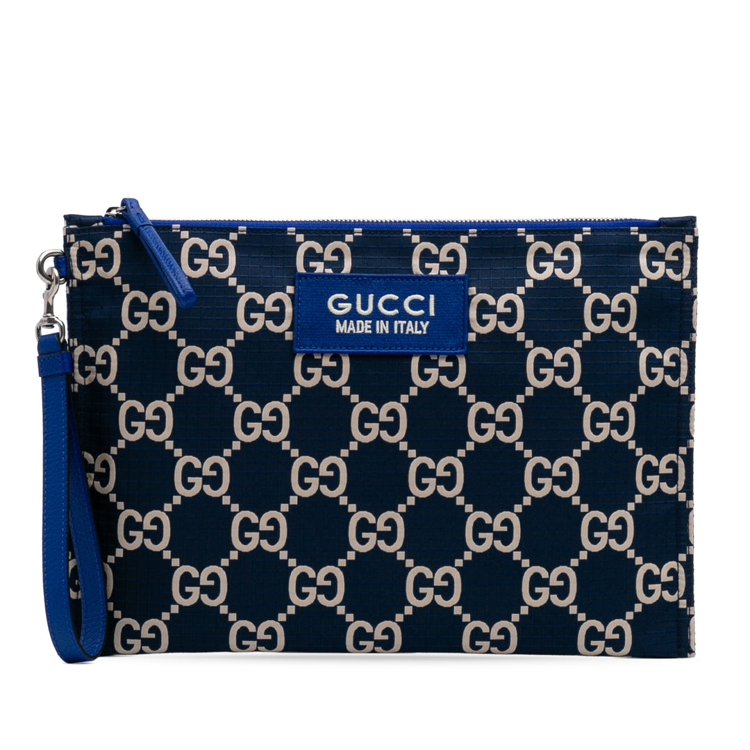 Gucci GG Toile Ripstop Pouch Bleu – GABY PARIS Authentique
