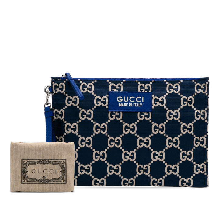 Gucci GG Toile Ripstop Pouch Bleu – GABY PARIS Authentique