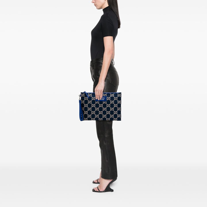 Gucci GG Toile Ripstop Pouch Bleu – GABY PARIS Authentique