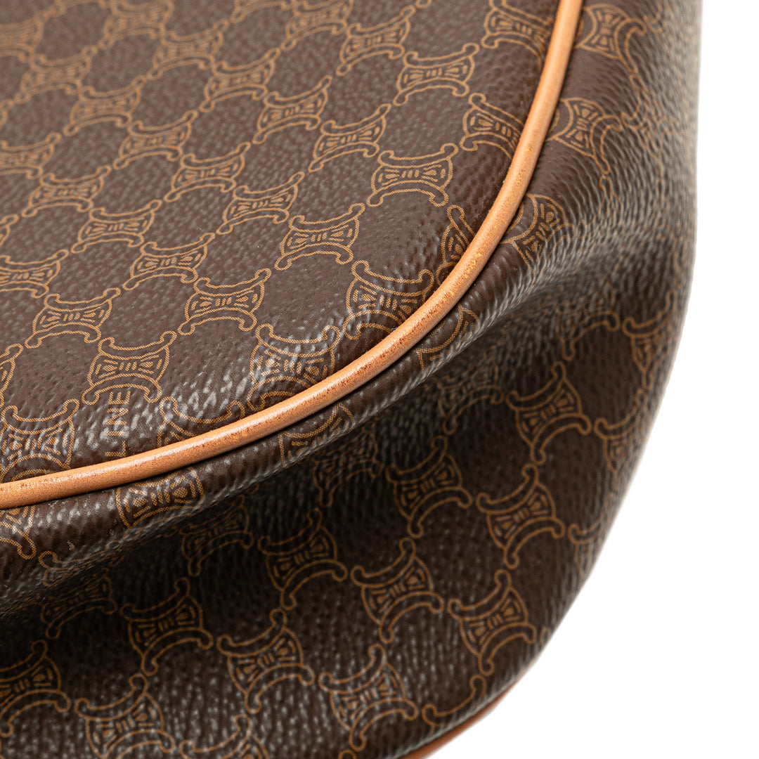 Macadam Coated Canvas Crossbody Brown - Gaby Paris