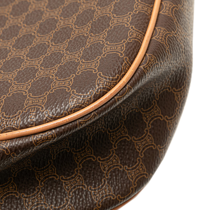 Macadam Coated Canvas Crossbody Brown - Gaby Paris