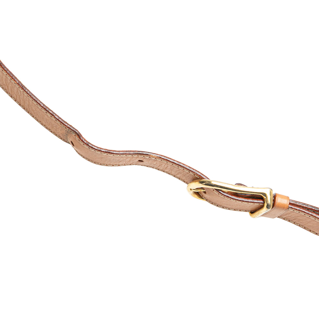 Macadam Coated Canvas Crossbody Brown - Gaby Paris