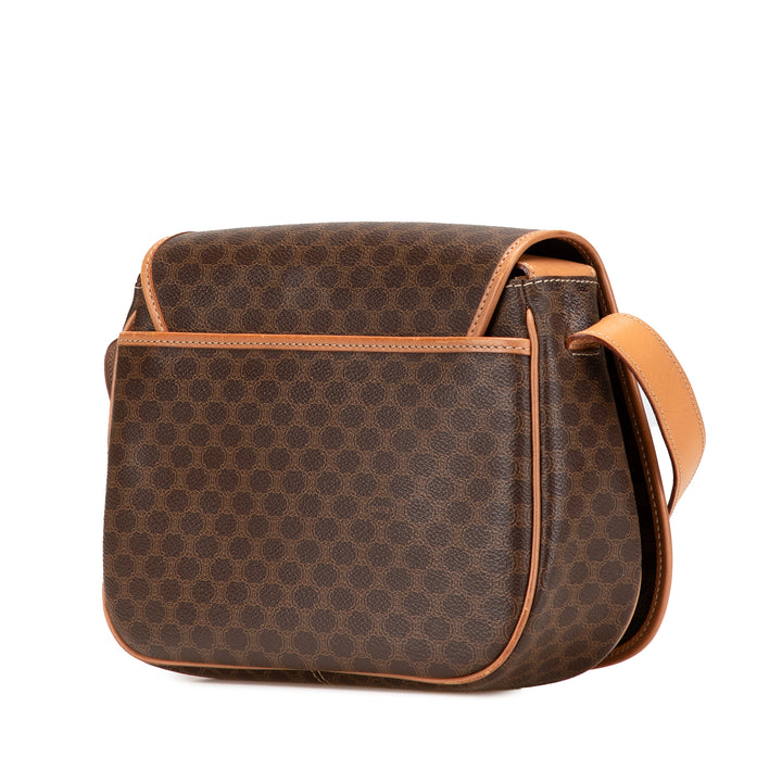 Macadam Coated Canvas Crossbody Brown - Gaby Paris