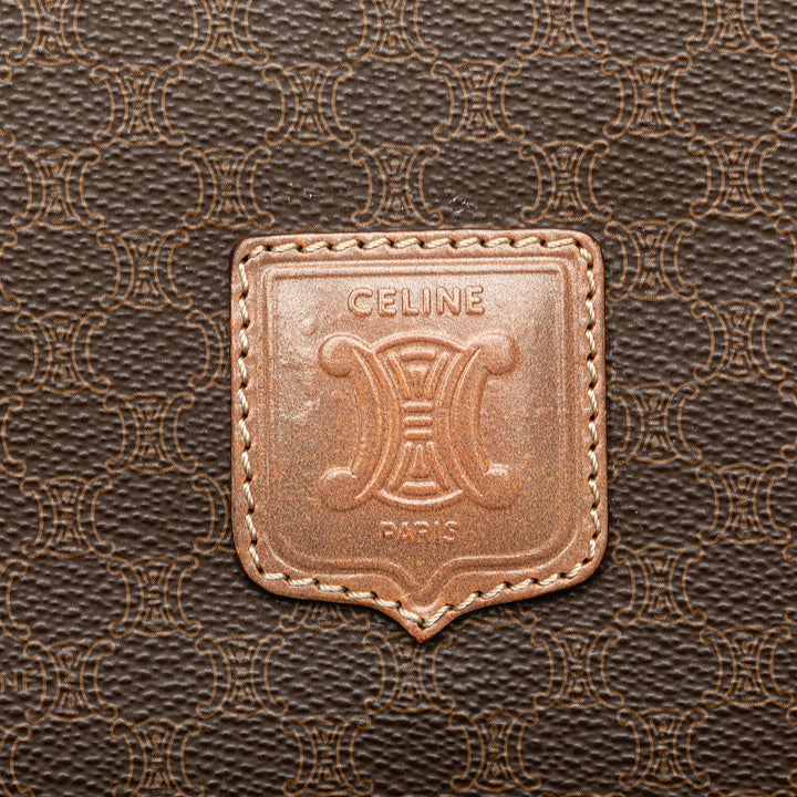 Macadam Coated Canvas Crossbody Brown - Gaby Paris