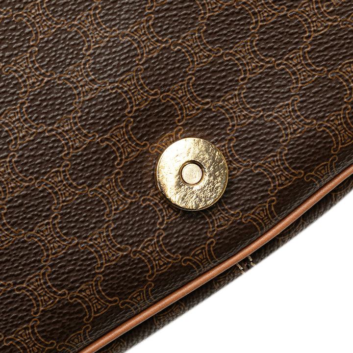 Macadam Coated Canvas Crossbody Brown - Gaby Paris