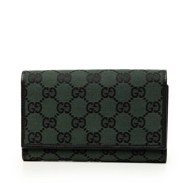 Gucci GG Trois volets Portefeuille long Toile