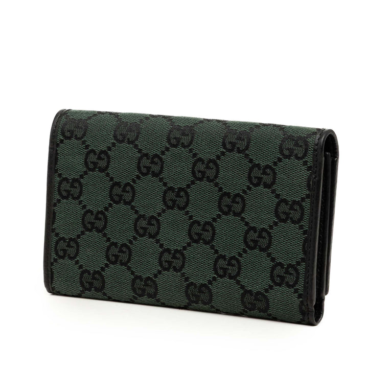 Gucci GG Trois volets Portefeuille long Toile