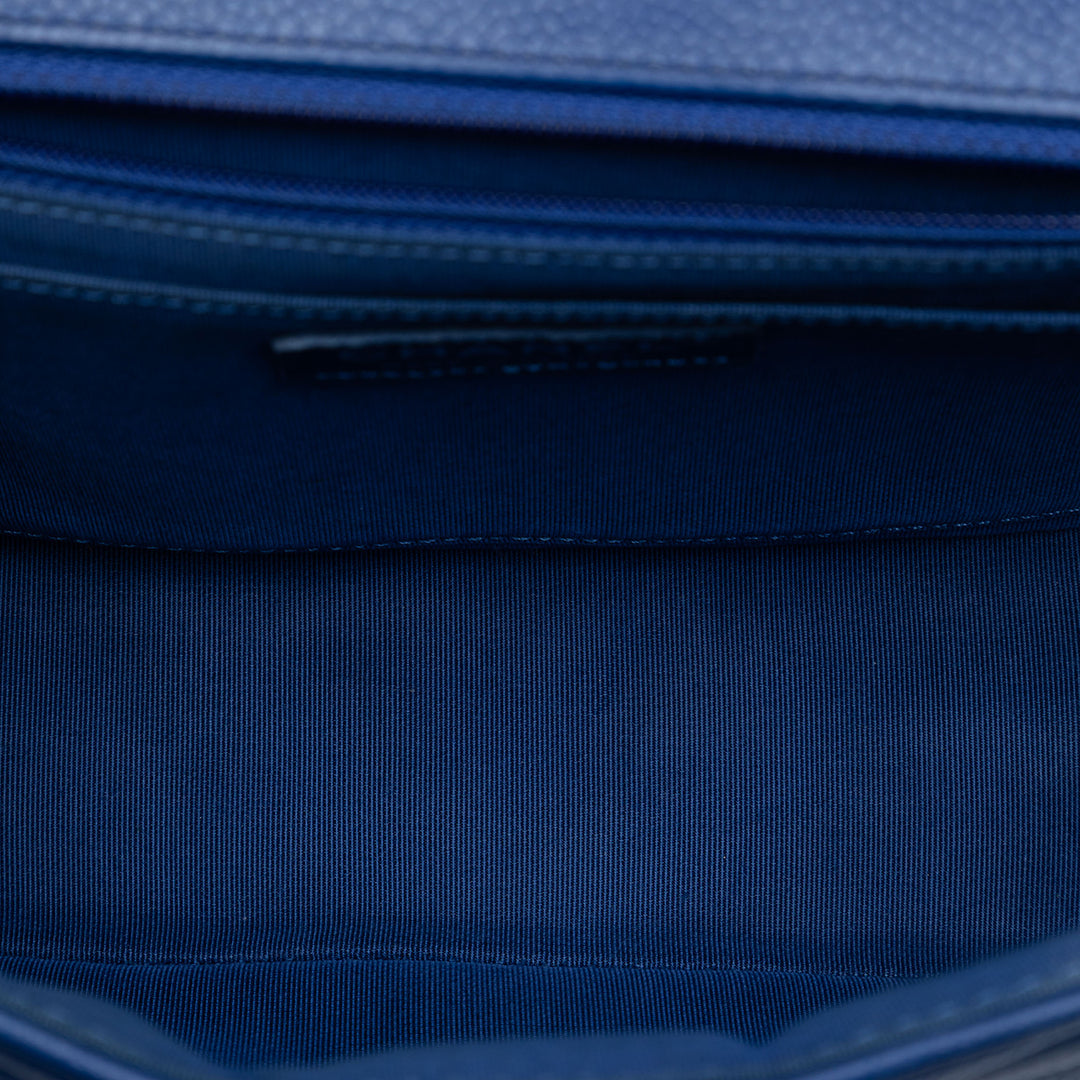 Chanel Medium Chevron Caviar Data Center Envelope à rabat