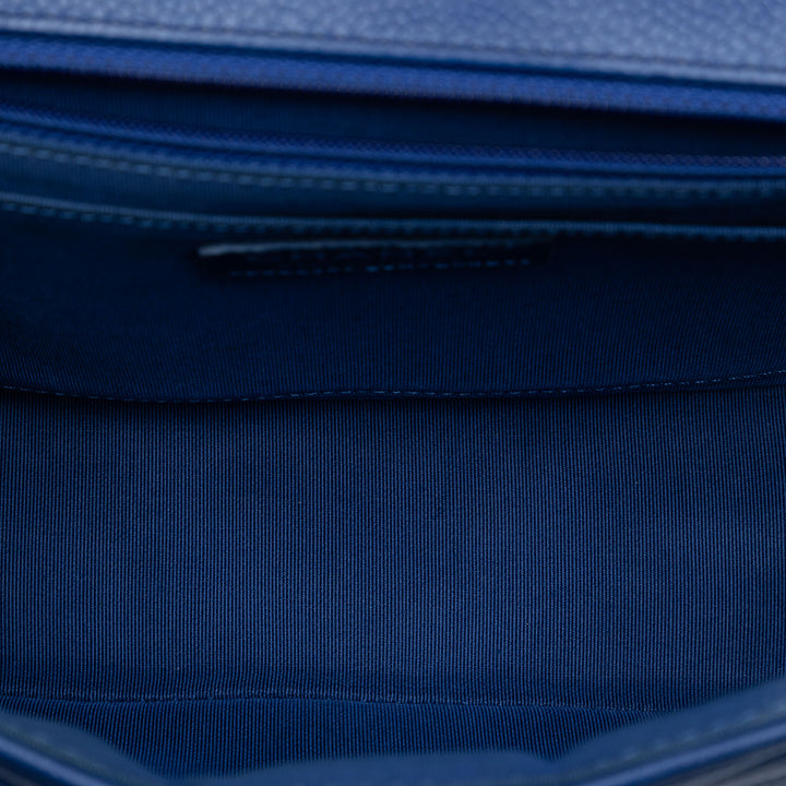 Chanel Medium Chevron Caviar Data Center Envelope à rabat