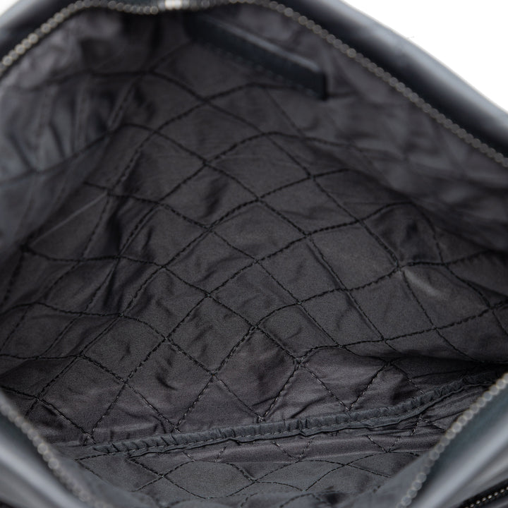 Chanel CC Matelassé Foldover Pochette Cuir d'agneau