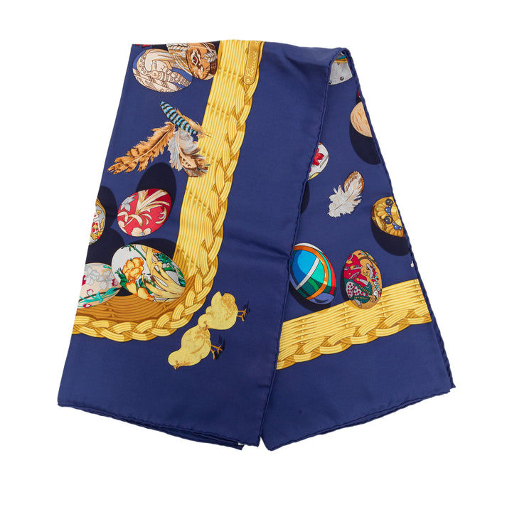 Couvee d Hermes Foulard 90 Bleu