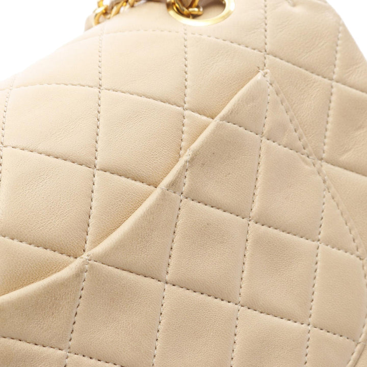 Small Classic Lambskin Double Flap Brown - Gaby Paris