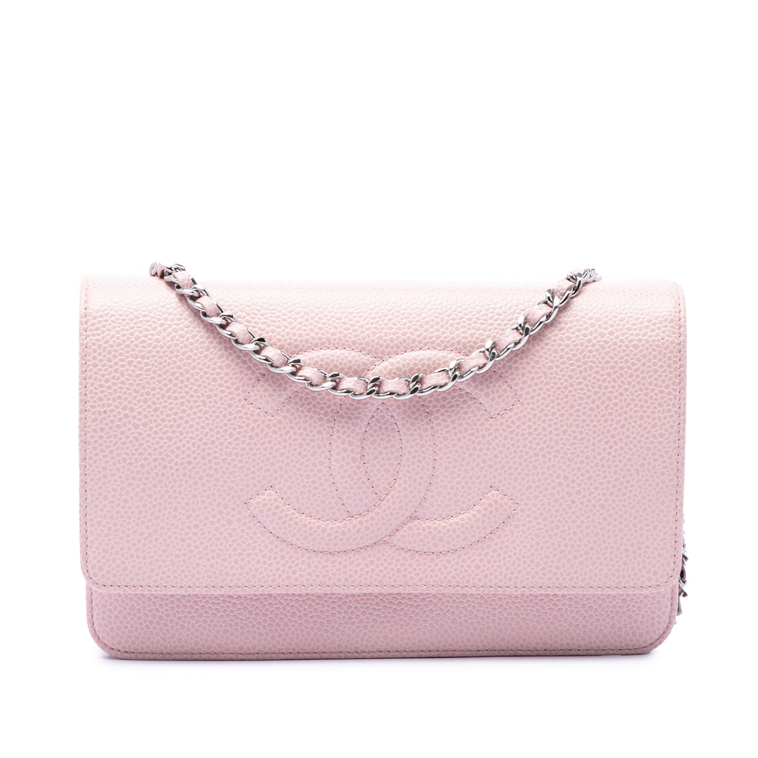 Chanel CC Caviar Wallet on Chain