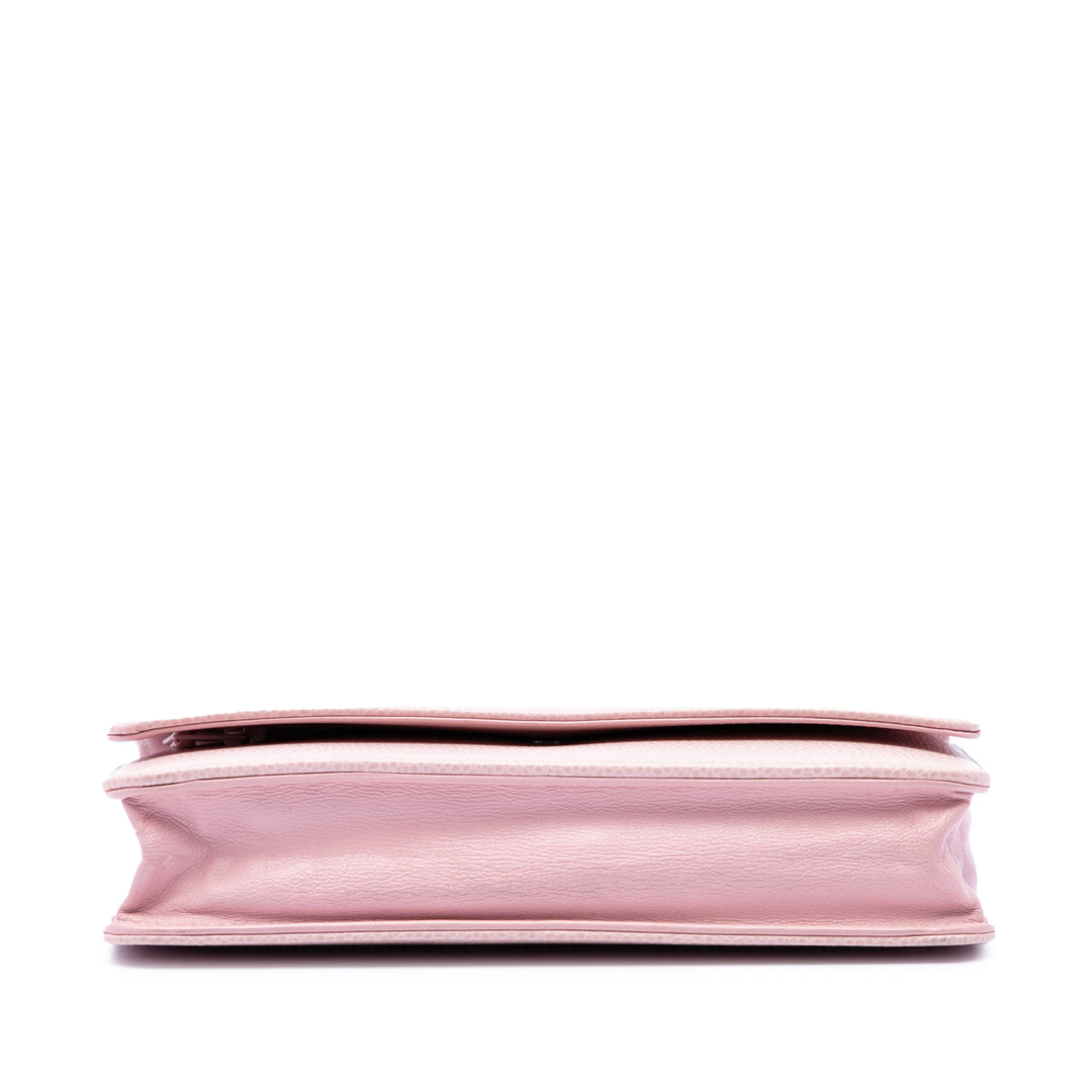 Chanel CC Caviar Wallet on Chain