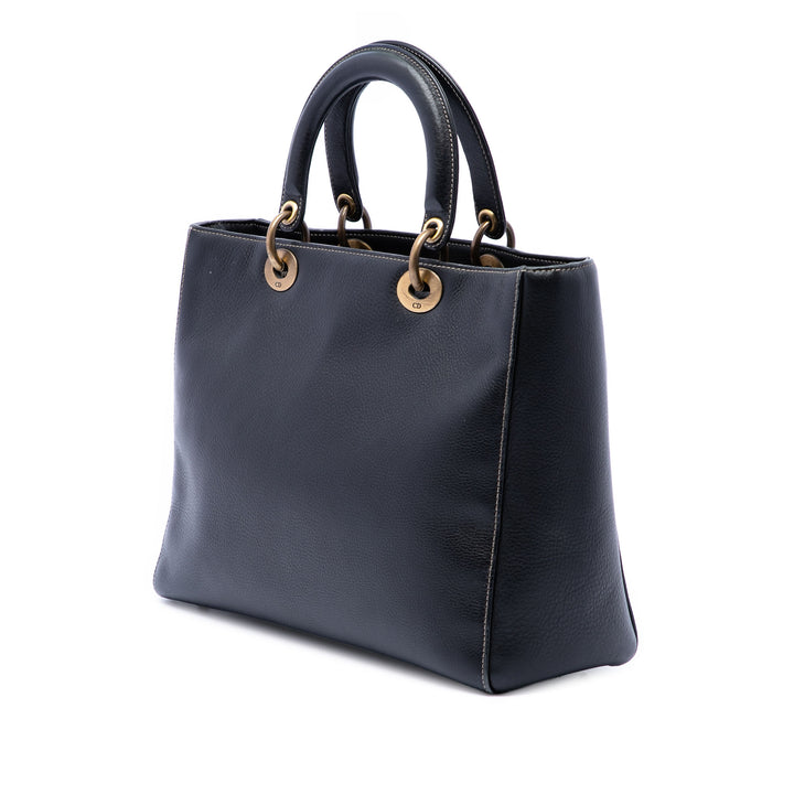Dior Large Cuir de veau grainé Lady Dior