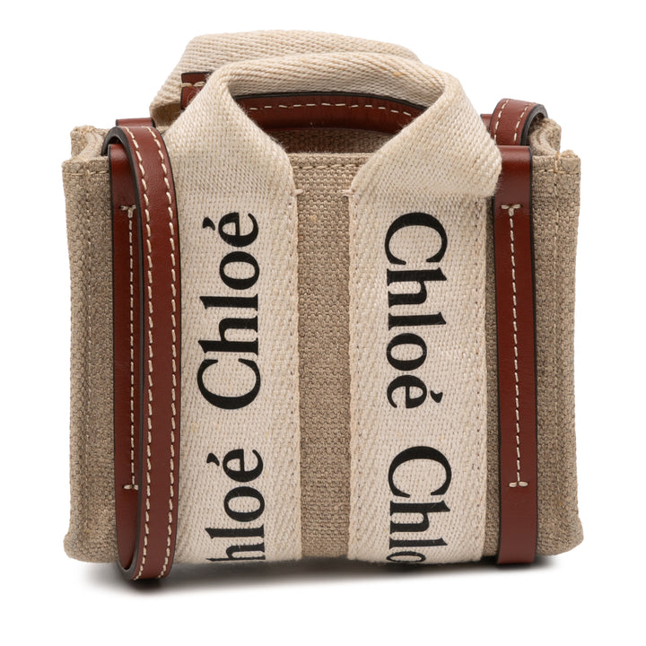 Chloé Nano Toile Woody Sac