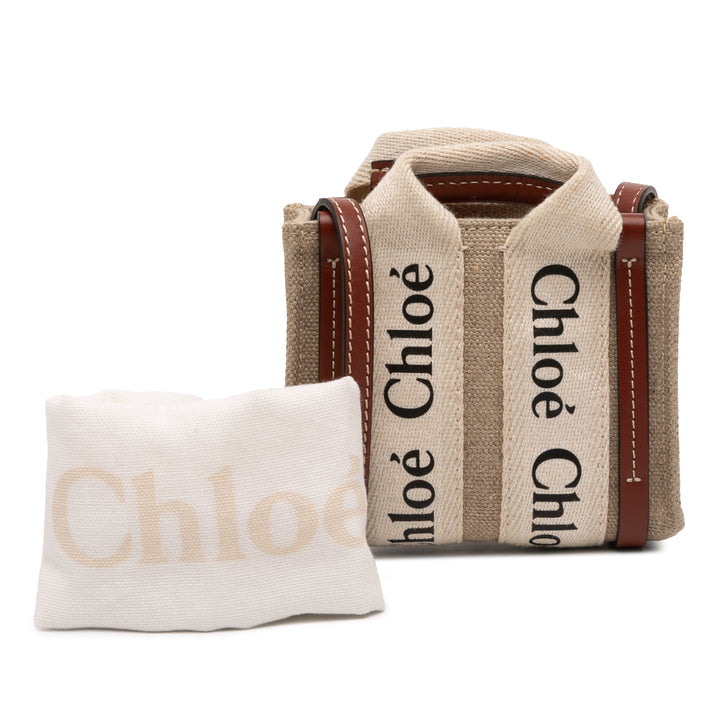 Chloé Nano Toile Woody Sac