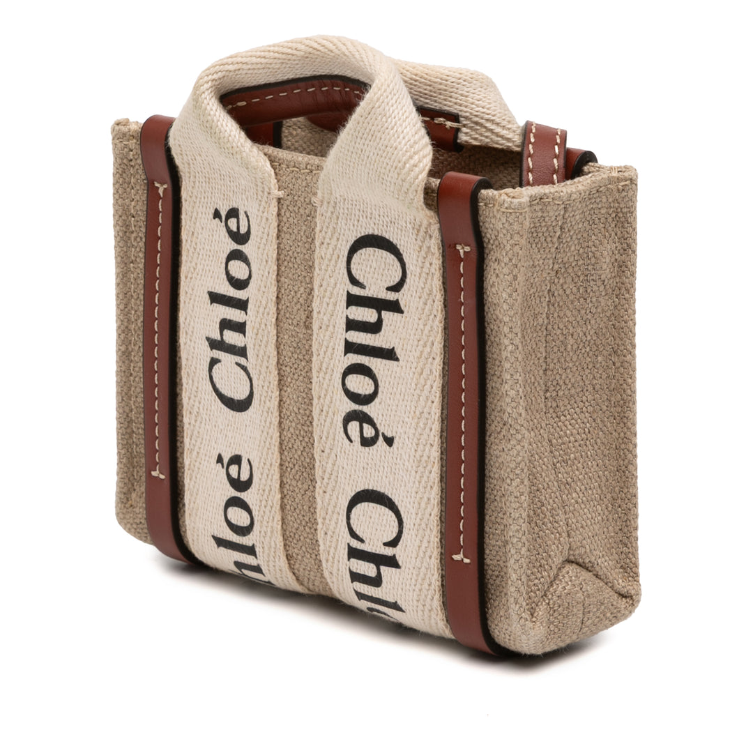 Chloé Nano Toile Woody Sac