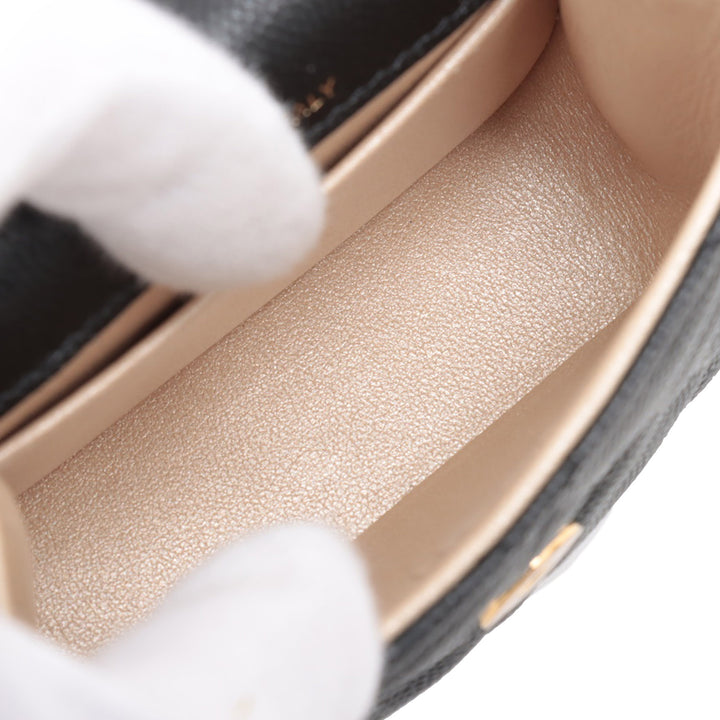 Chanel CC Matelassé Caviar Frame à rabat Pochette avec chaîne