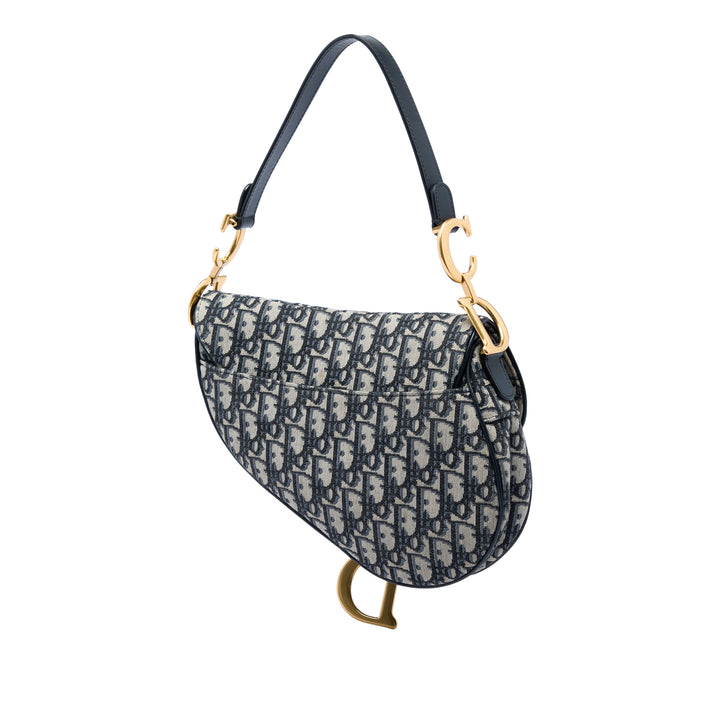 Saddle Sac Oblique Bleu