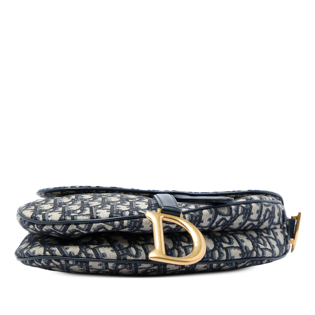 Saddle Sac Oblique Bleu