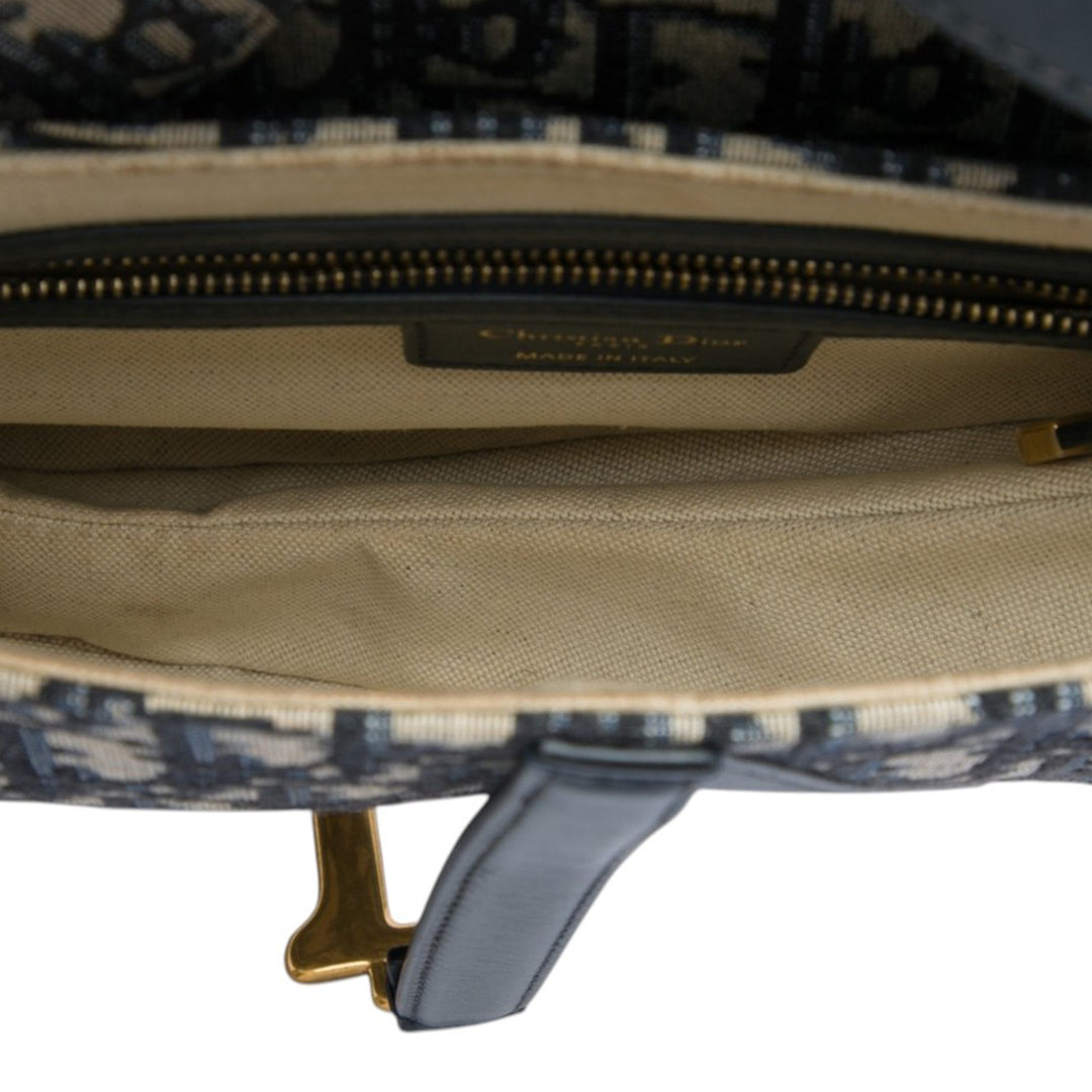Saddle Sac Oblique Bleu