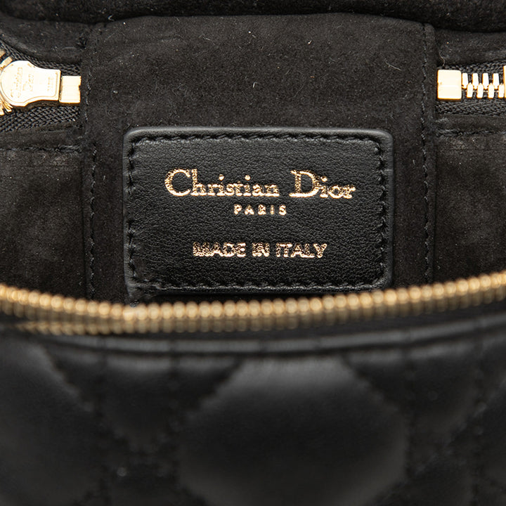 Dior Micro Cuir d’agneau Cannage Lady Dior Vanity
