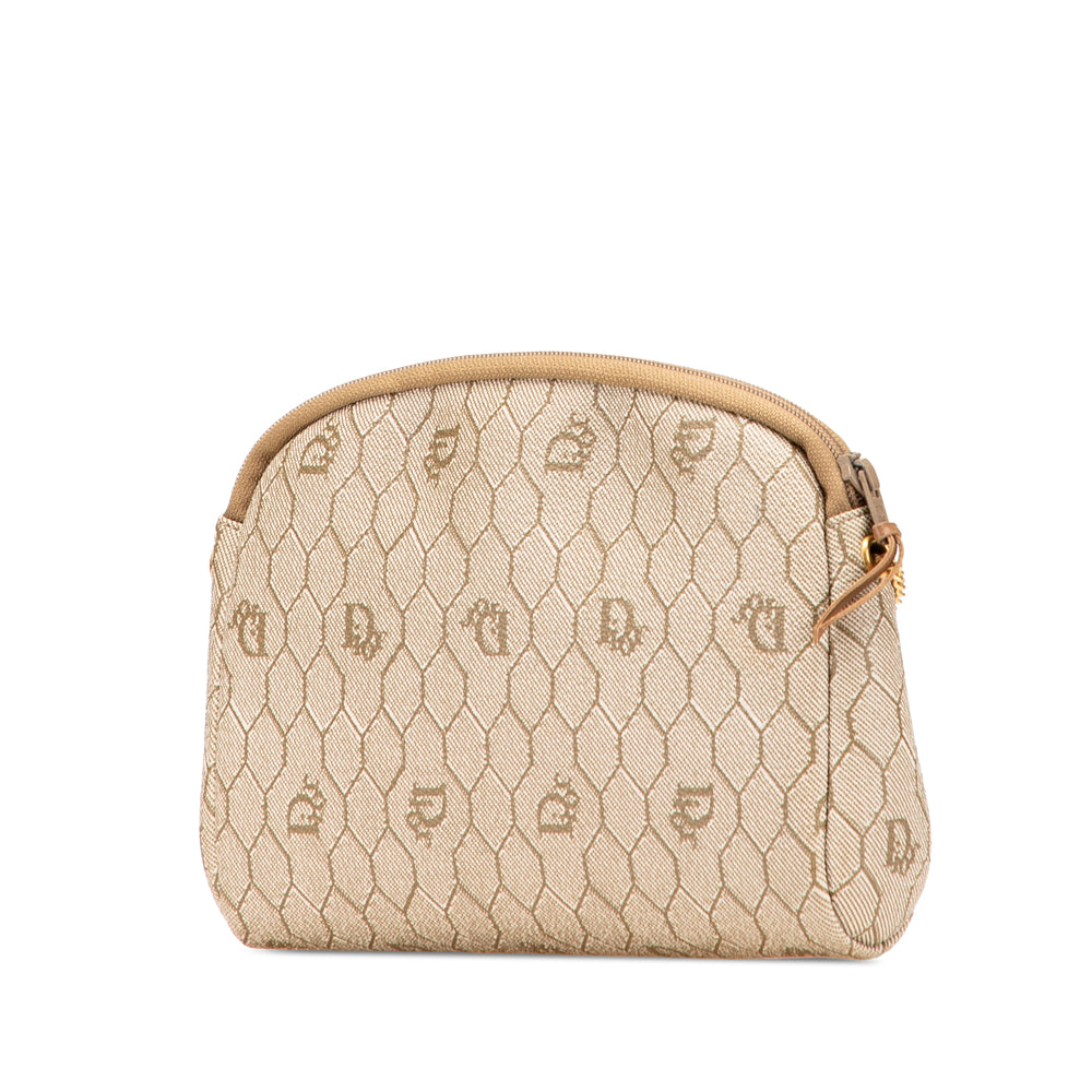 Honeycomb Coated Canvas Chain Crossbody Brown - Gaby Paris
