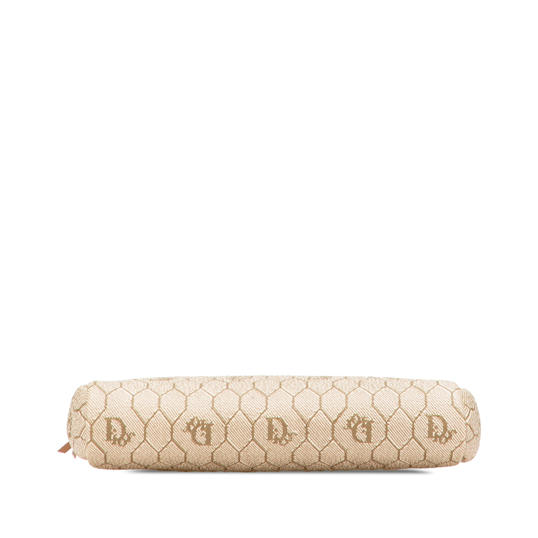 Honeycomb Coated Canvas Chain Crossbody Brown - Gaby Paris
