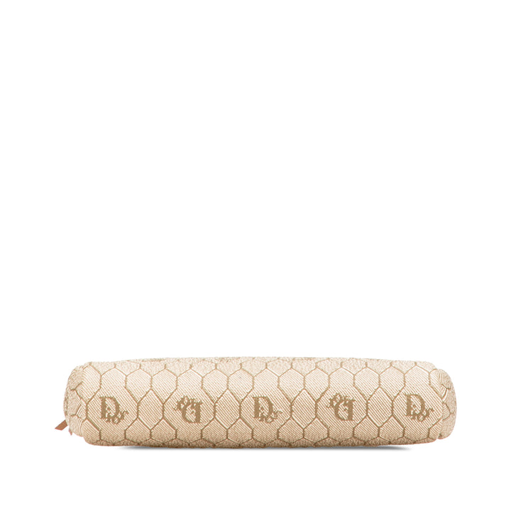 Honeycomb Coated Canvas Chain Crossbody Brown - Gaby Paris