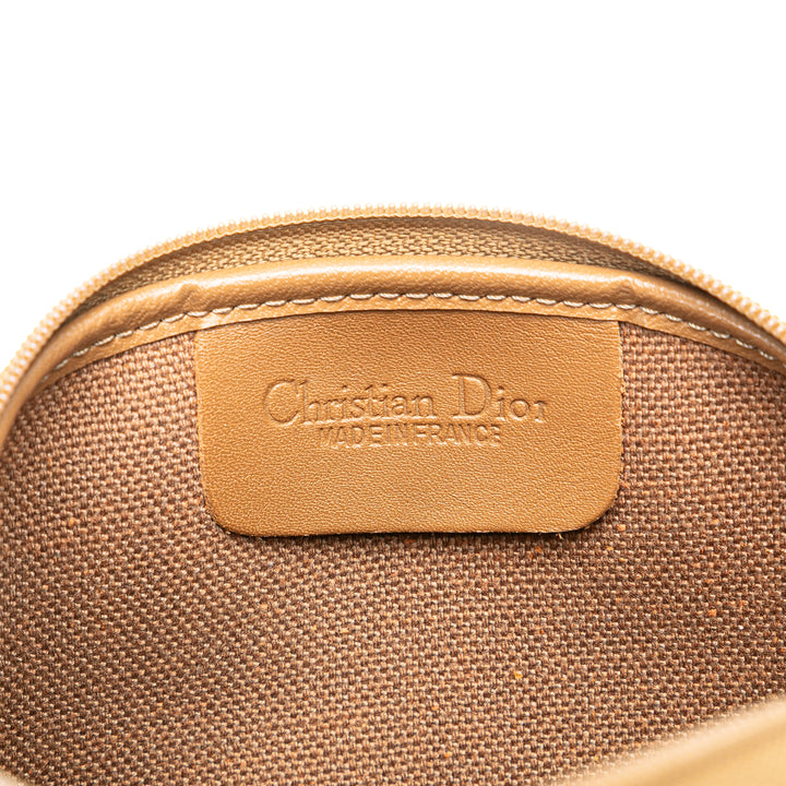 Honeycomb Coated Canvas Chain Crossbody Brown - Gaby Paris