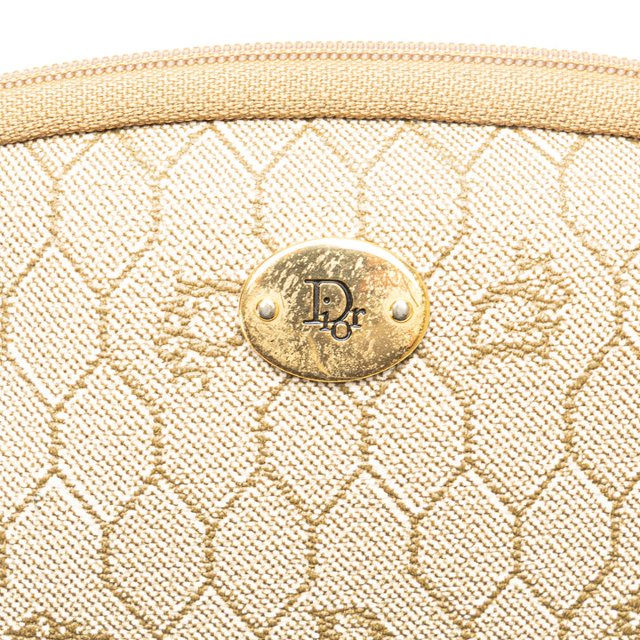 Honeycomb Coated Canvas Chain Crossbody Brown - Gaby Paris