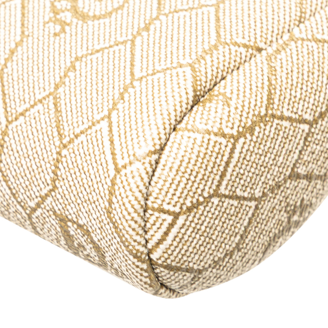 Honeycomb Coated Canvas Chain Crossbody Brown - Gaby Paris
