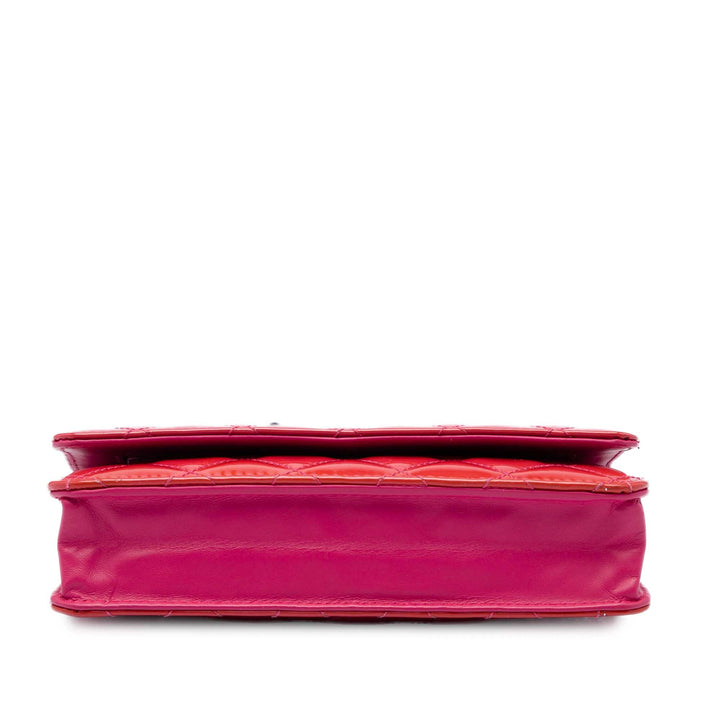 Chanel Bicolore Classic Wallet on Chain Rose
