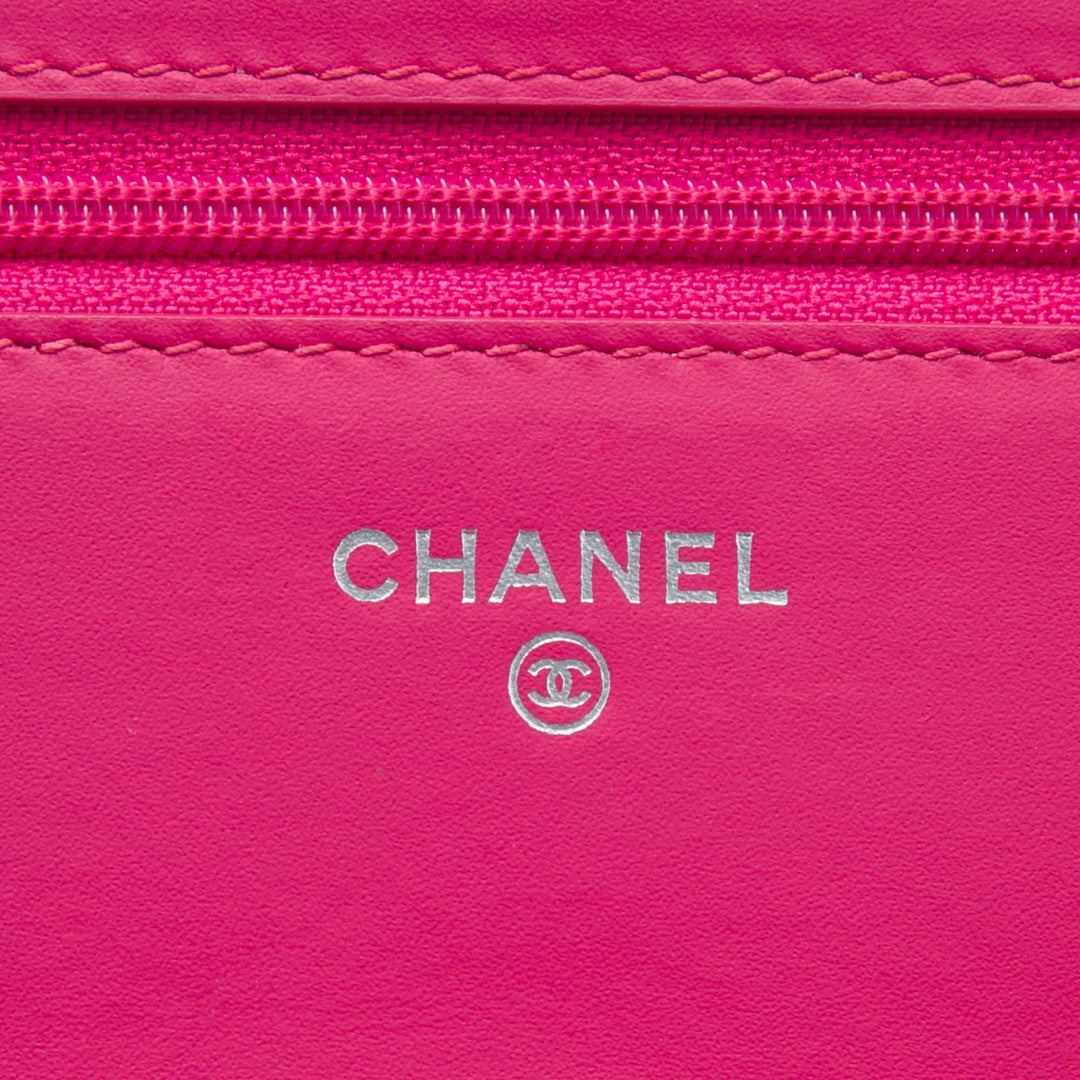 Chanel Bicolore Classic Wallet on Chain Rose