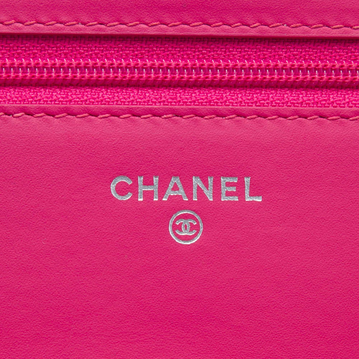 Chanel Bicolore Classic Wallet on Chain Rose
