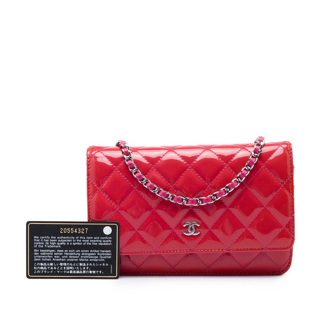Chanel Bicolore Classic Wallet on Chain Rose