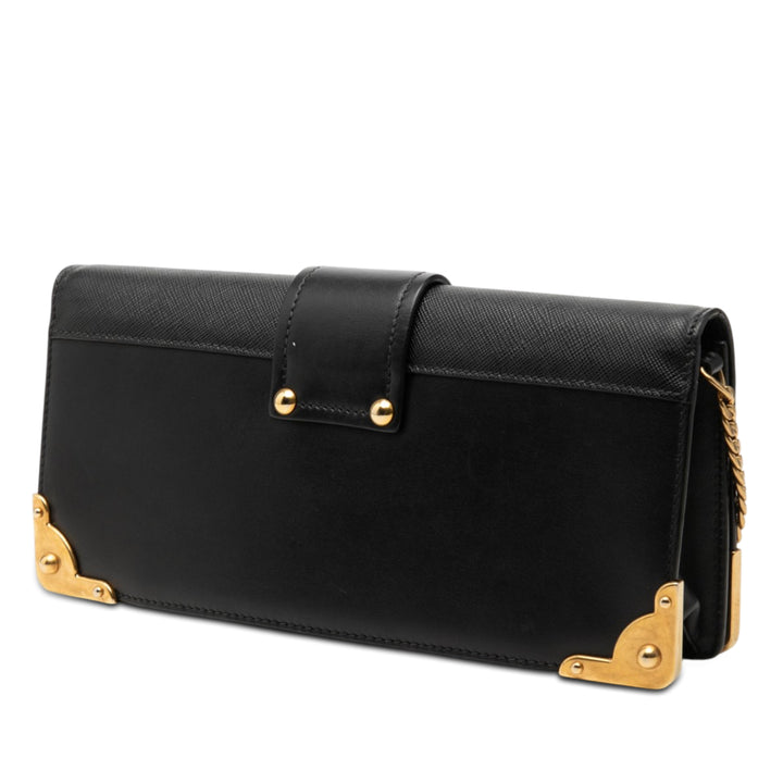 Prada City Veau et Saffiano Cahier Chain Pochette