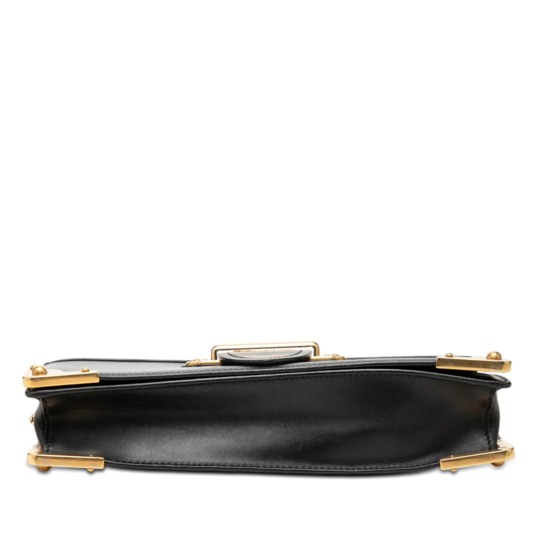 Prada City Veau et Saffiano Cahier Chain Pochette
