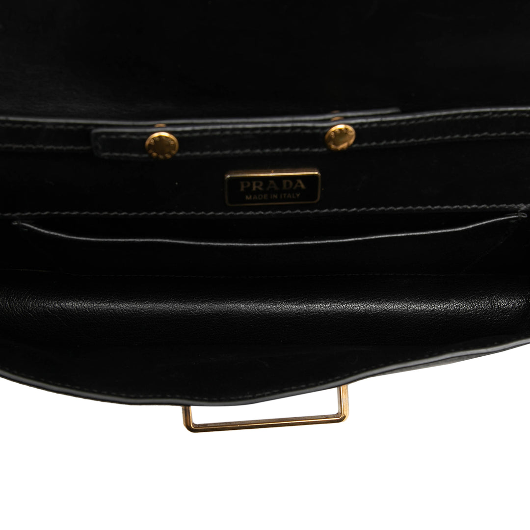 Prada City Veau et Saffiano Cahier Chain Pochette