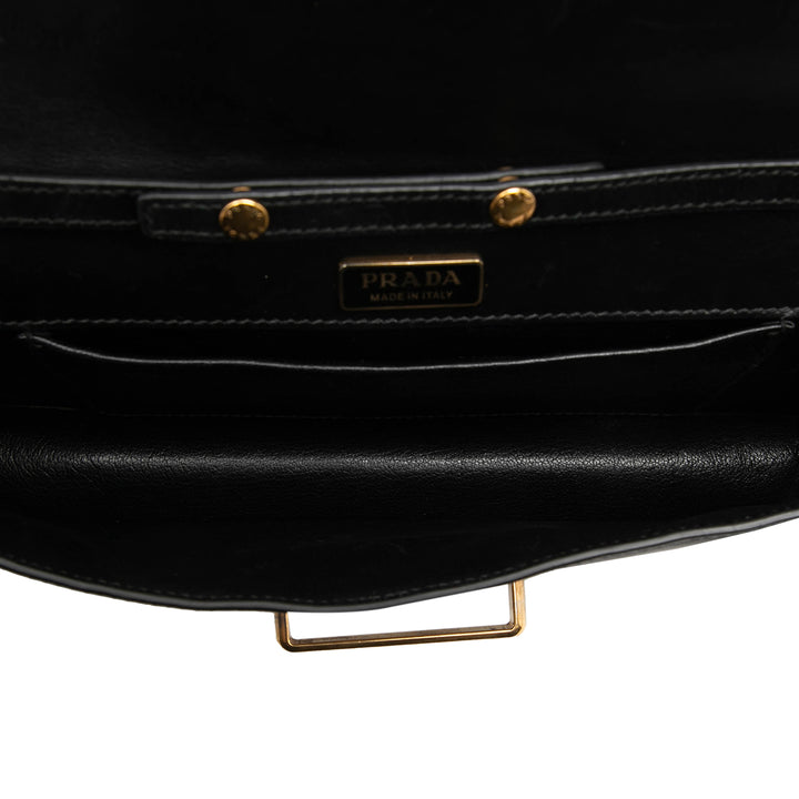 Prada City Veau et Saffiano Cahier Chain Pochette