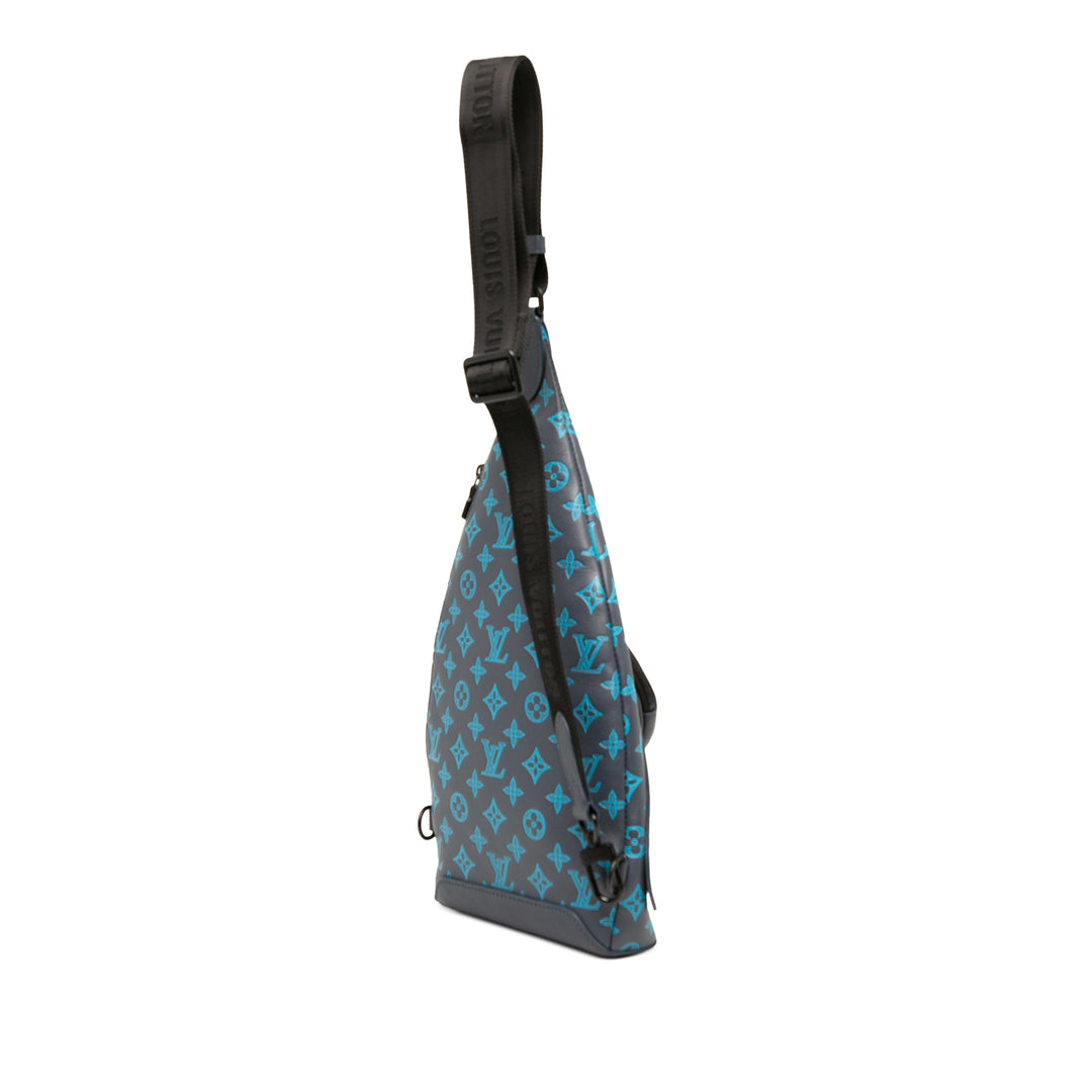 Louis Vuitton Sac bandoulière Shadow Duo Sling Monogram Bleu – vue 2 – GABY PARIS