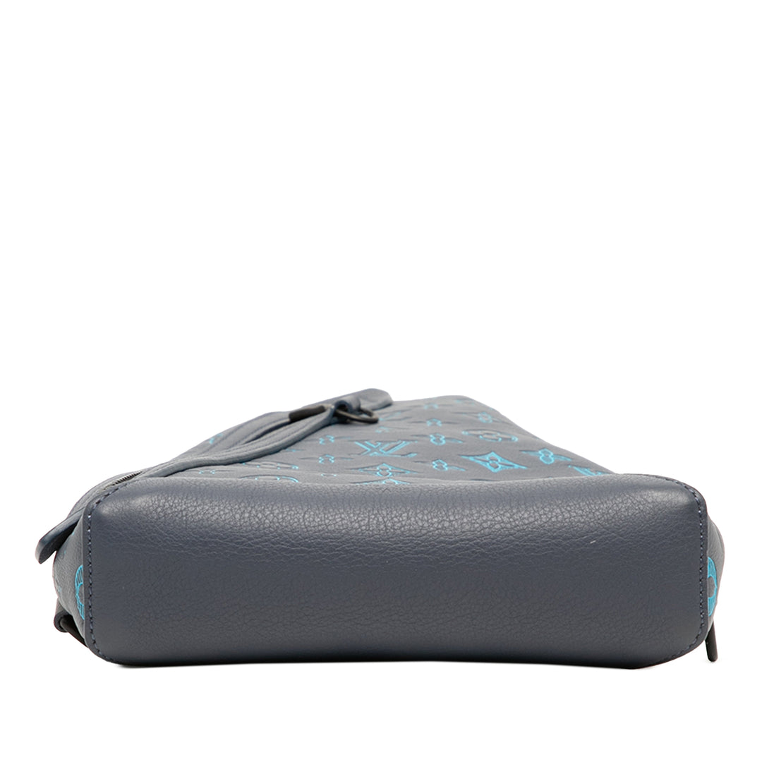 Louis Vuitton Sac bandoulière Shadow Duo Sling Monogram Bleu – vue 4 – GABY PARIS